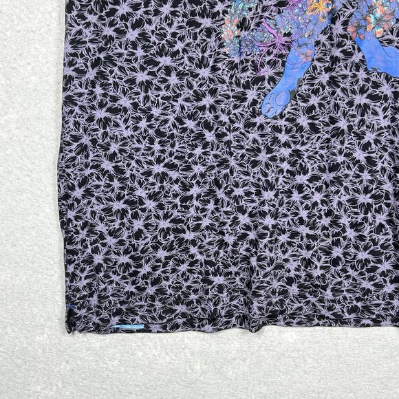 Robert Graham Shirt Men’s 2XL Floral Embroidered Tiger Short Sleeve Artful NWT! - Picture 3 of 12